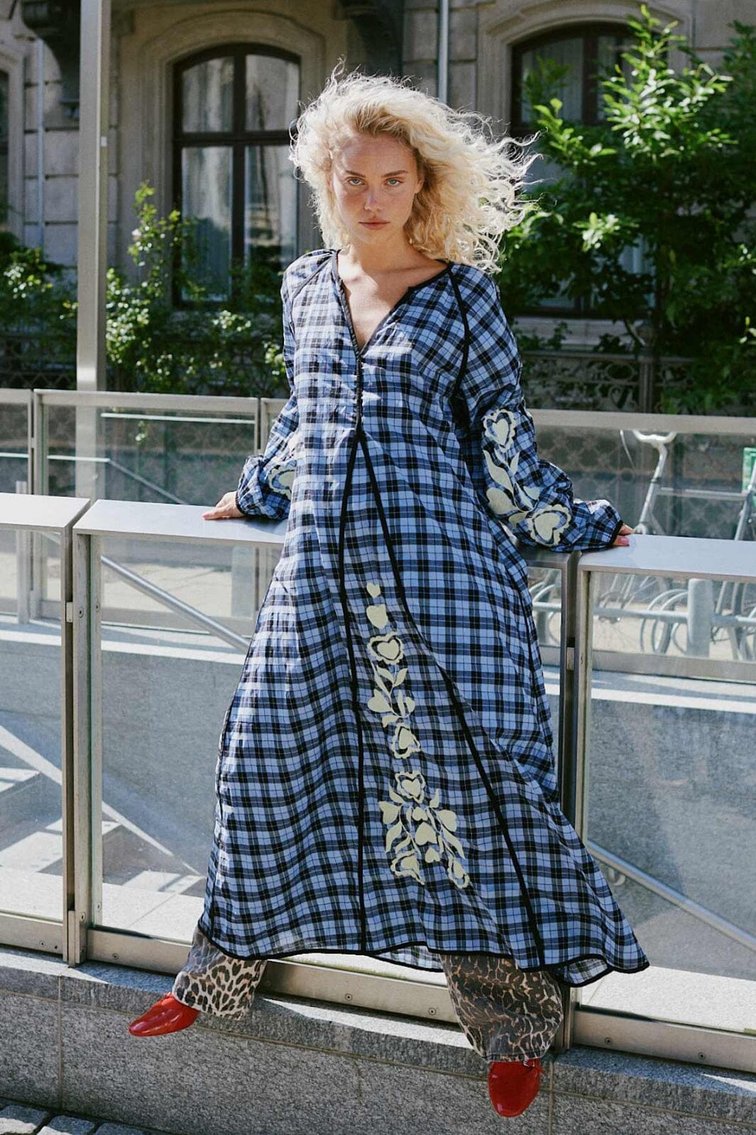 Sissel Edelbo - Fran Dress SE 1692 - Blue Checks