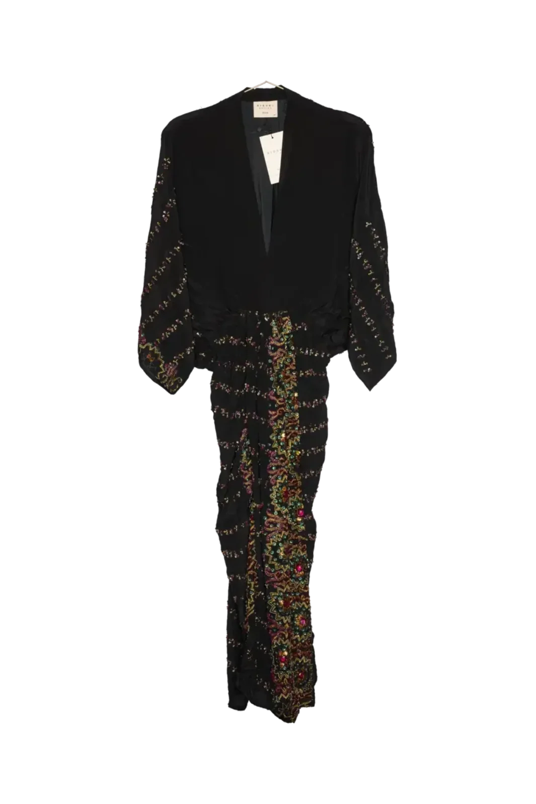 Sissel Edelbo - Juno SILK Dress Sparkling Black SE 1717-1 - Sparkling Black No. 136