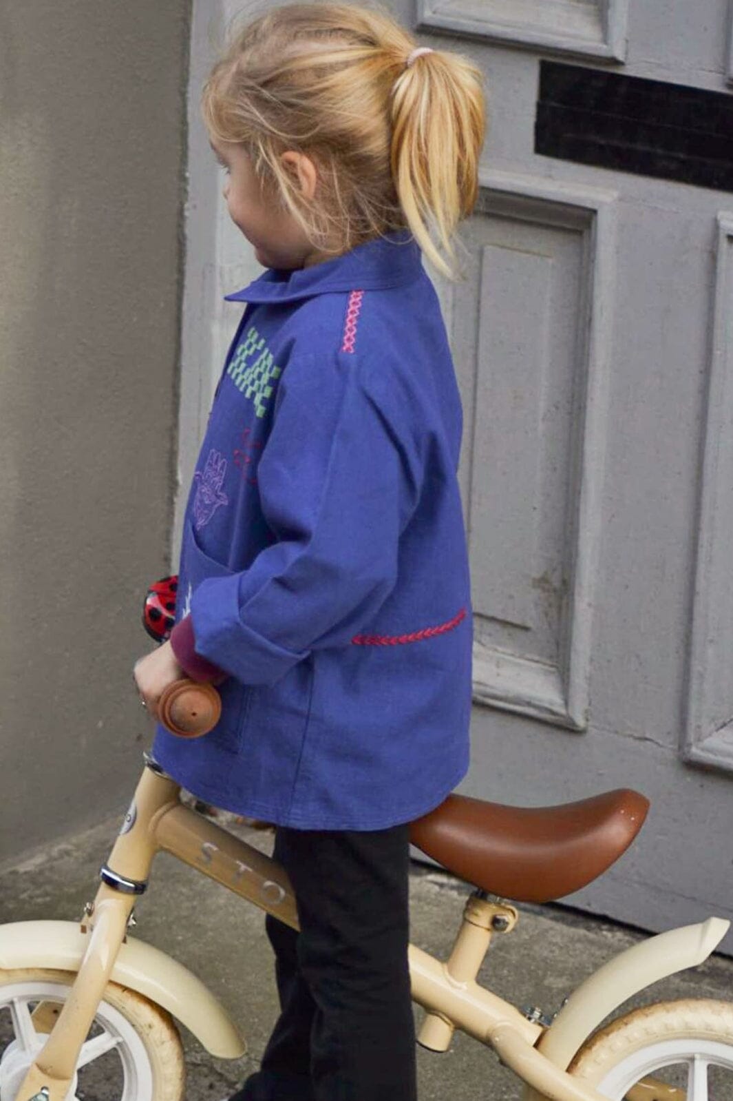 Sissel Edelbo - My Mini Organic Cotton Jacket - Ultramarine Blue Jakker