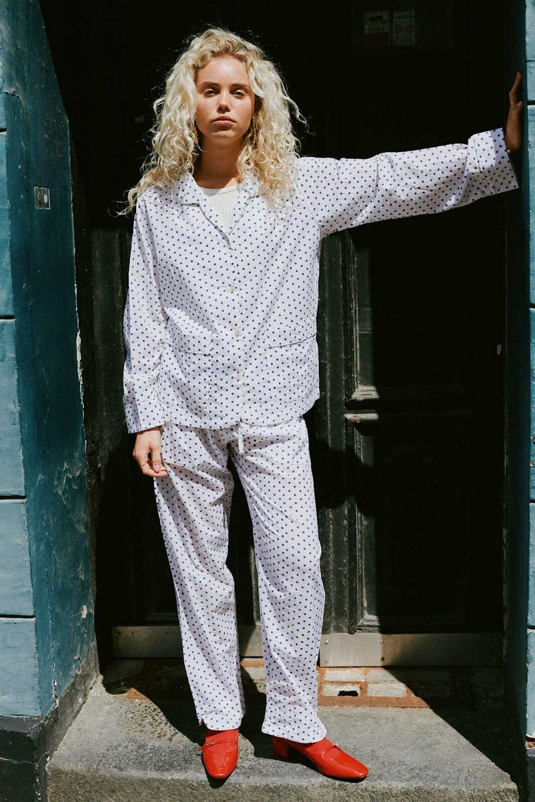 Sissel Edelbo - Nuit Pyjamas Set SE 1703 - Navy Dot