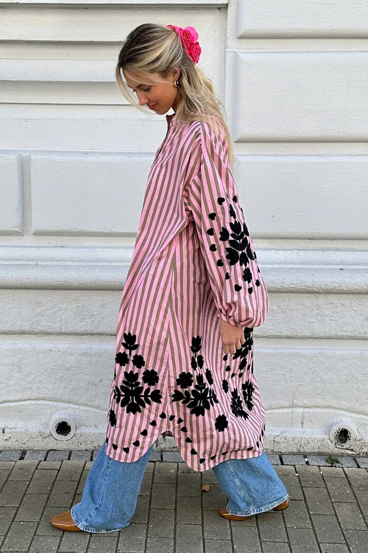 Sissel Edelbo - Rikke Dress SE 1706 - Pink Stripes