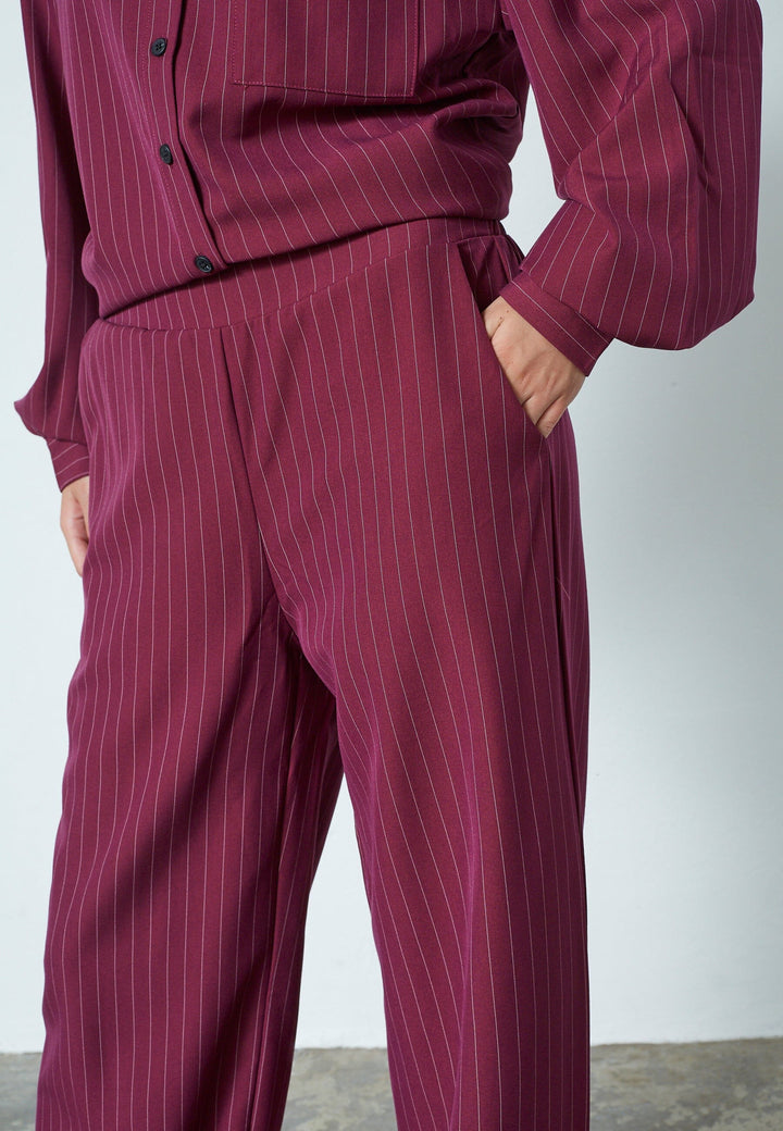 Sisters Point - Verina-Pa2 19337 - 503 - Bordeaux/Cream Bukser