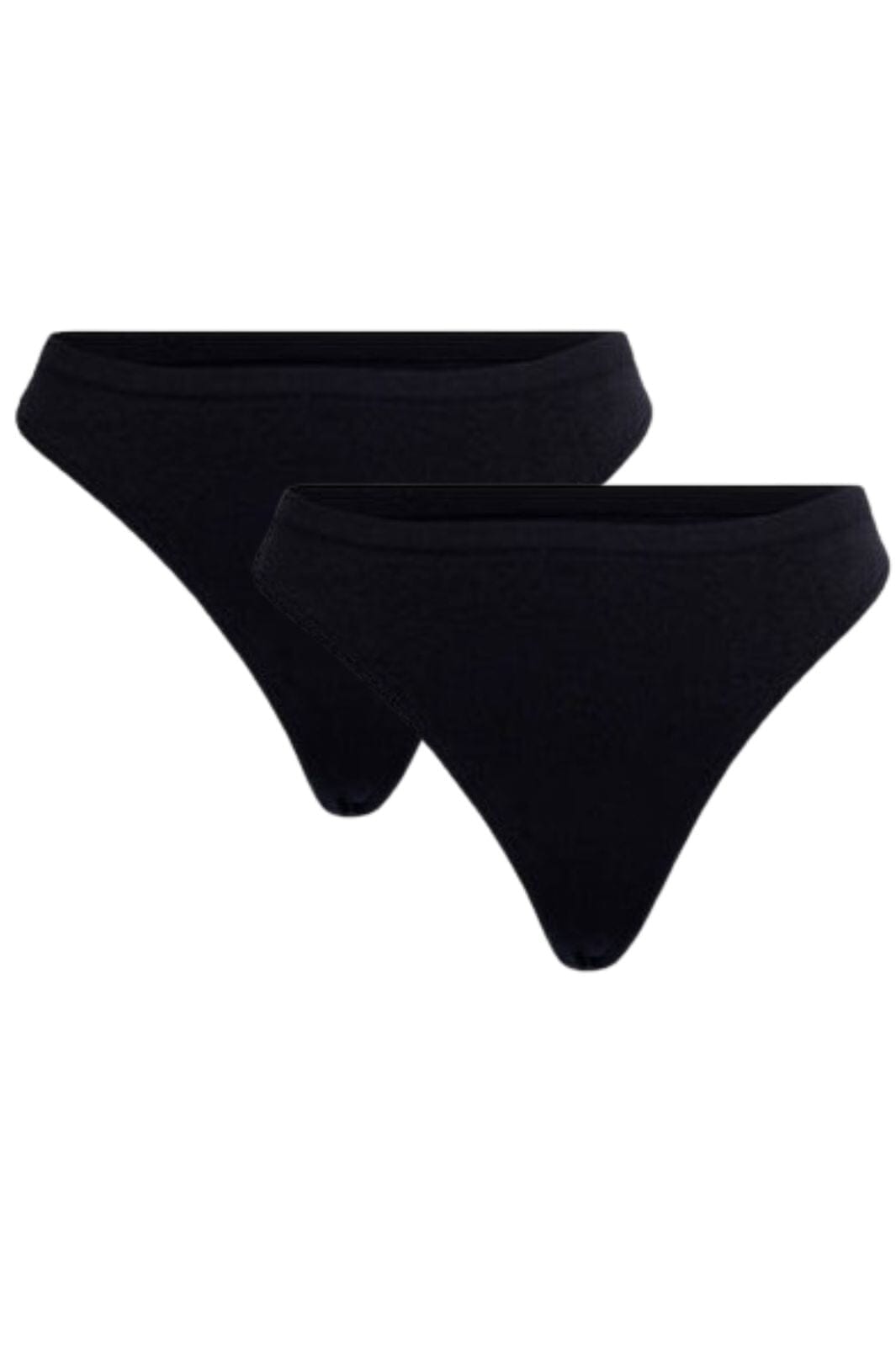 Soft basic - Soffi string 2 pak - black Trusser