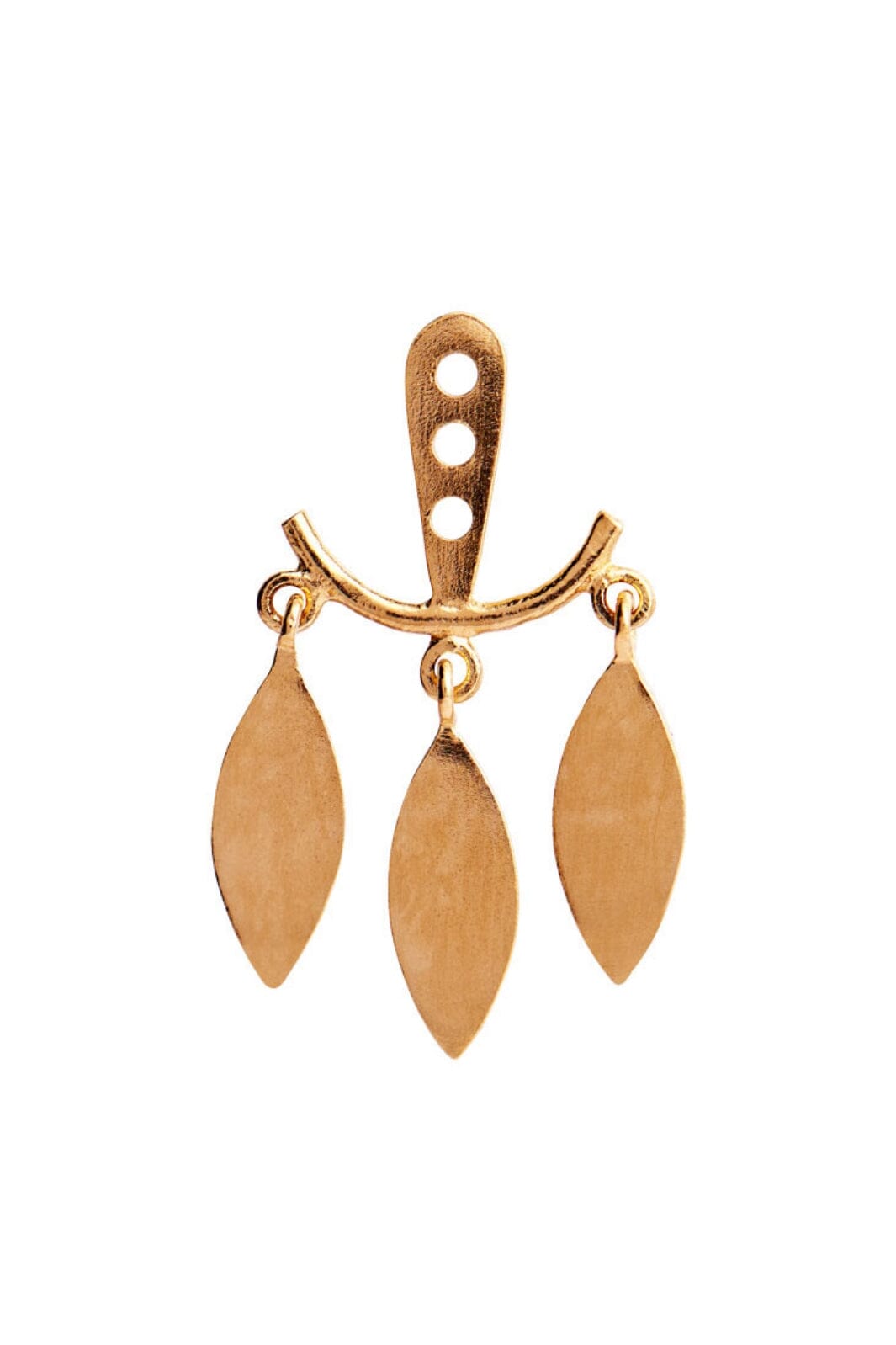 Stine A - Dancing Three Leaves Behind Ear - Gold - 1158-02-S Øreringe