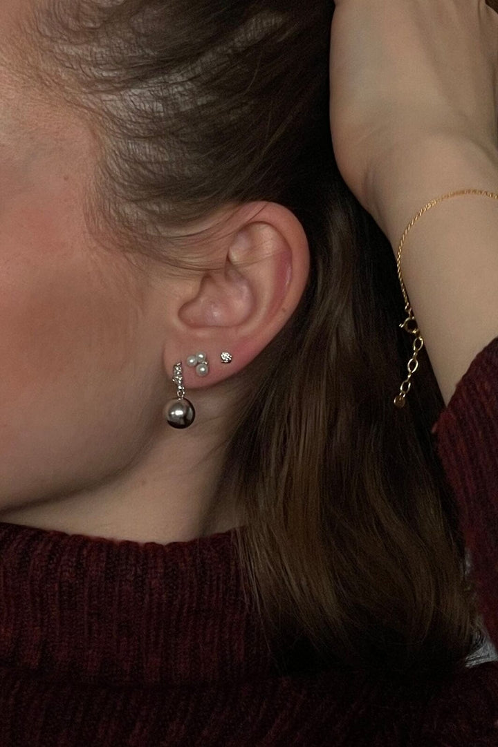 Stine A - Tres Petit Flow Earring Silver - Single - 1336-00-S Øreringe