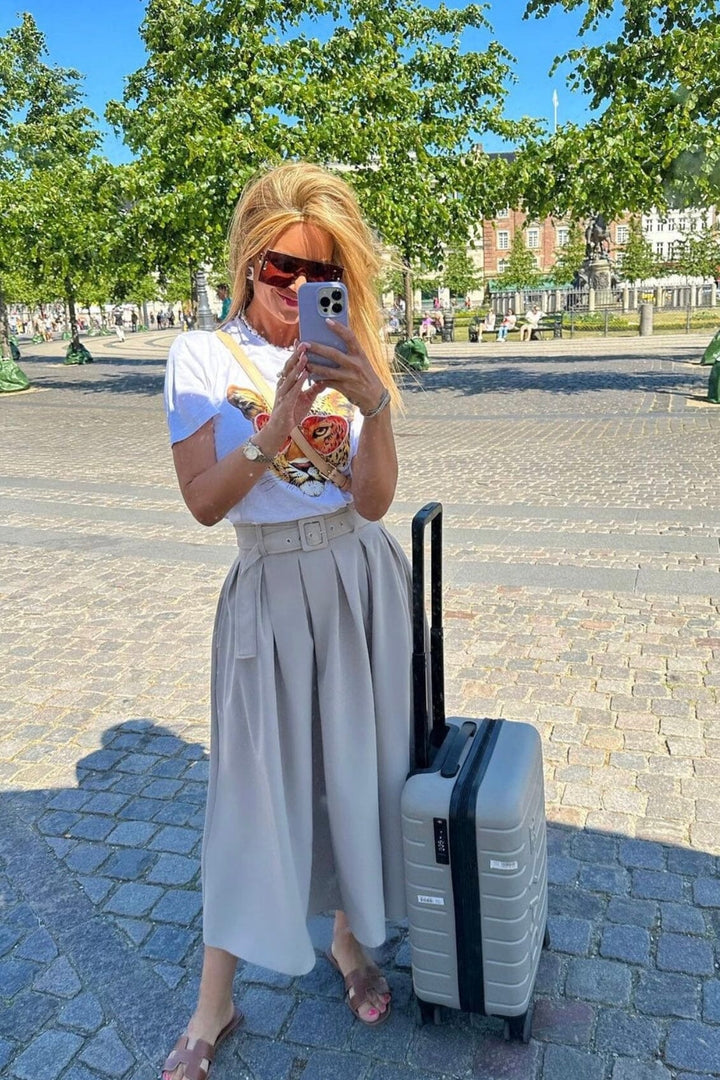 Valentin Studio - Pleated Skirt - Sand Nederdele