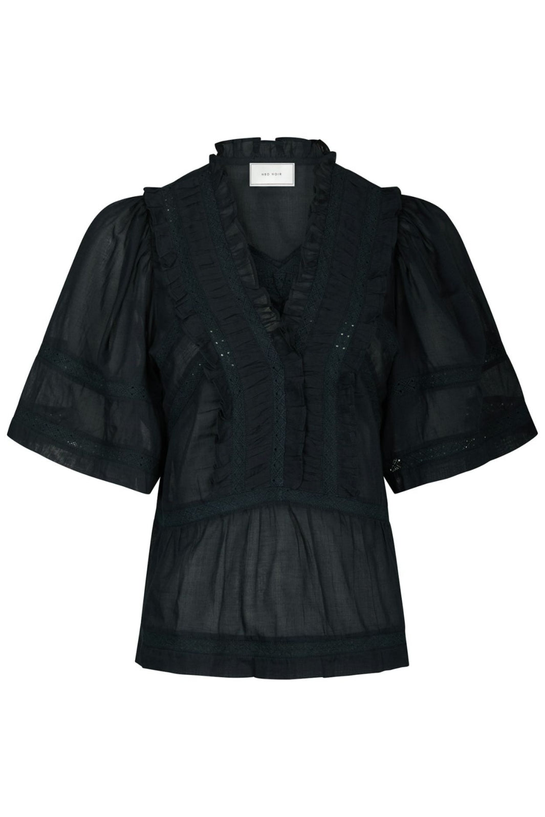 Forhåndsbestilling - Neo Noir - Evienne S Voile Top 161856 - 141 - Navy