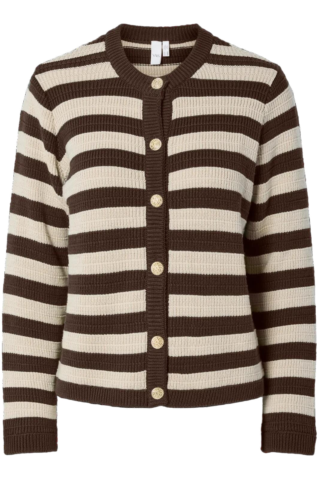 Y.A.S - Yassironi Ls Knit Cardigan - 4961531 Chocolate Brown Cardigans