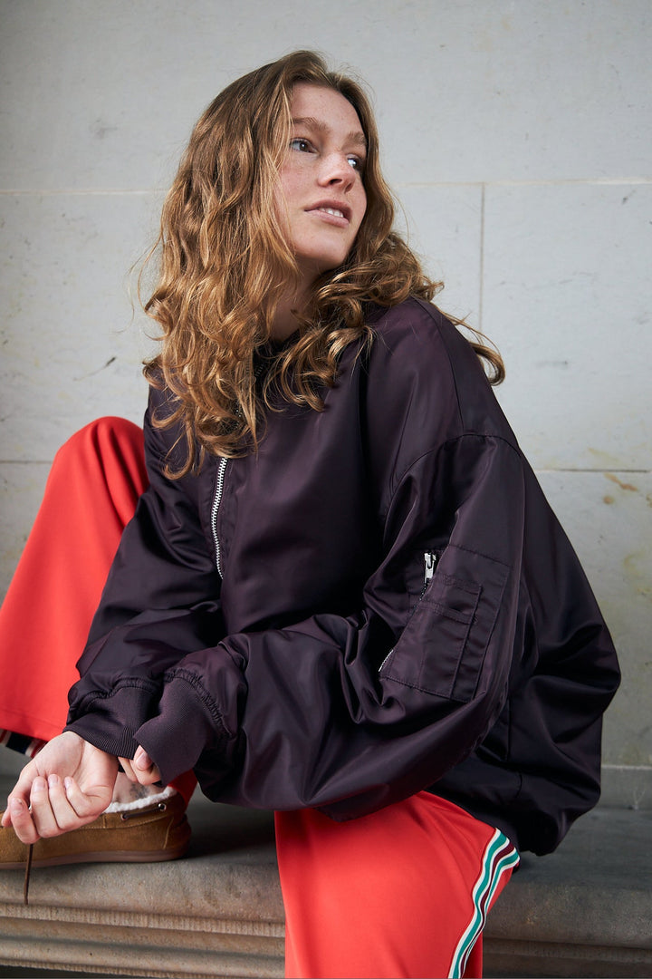 Lollys Laundry - Lilall Bomber Jacket Ls Ovs 26408-7012 - 31 - Bordeaux