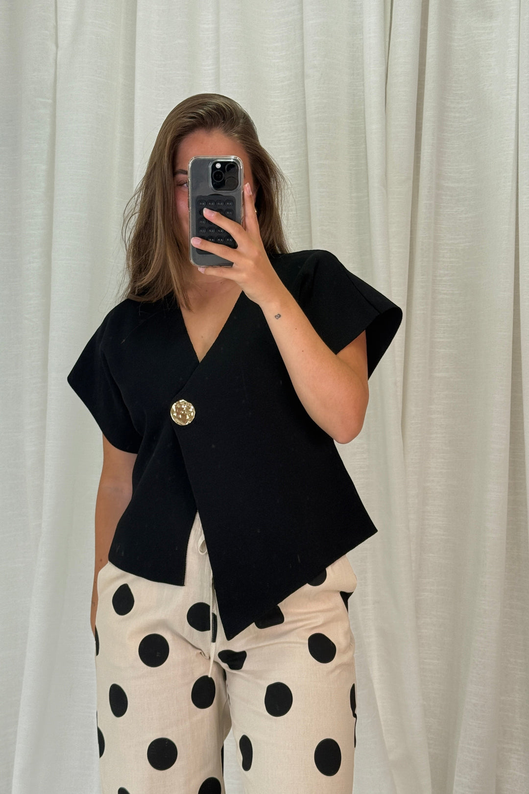 A-bee - Daria Top - Black