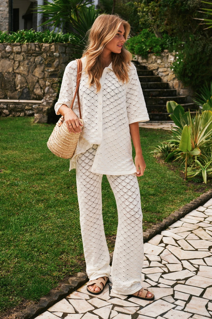 Neo Noir - Rizzy Crochet Pants 165218 - 121 - Off White