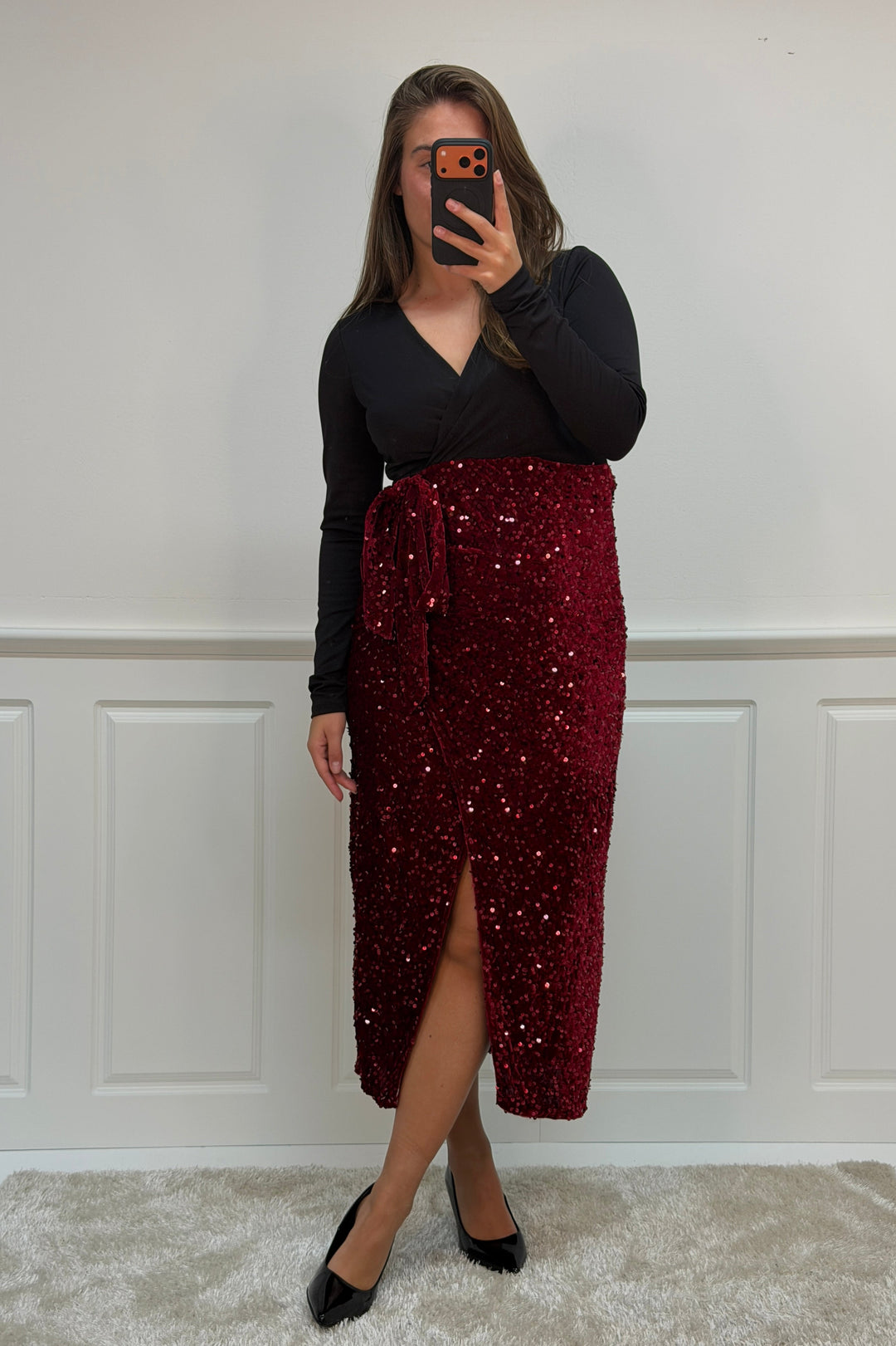 A-bee - Viviana dress - Burgundy