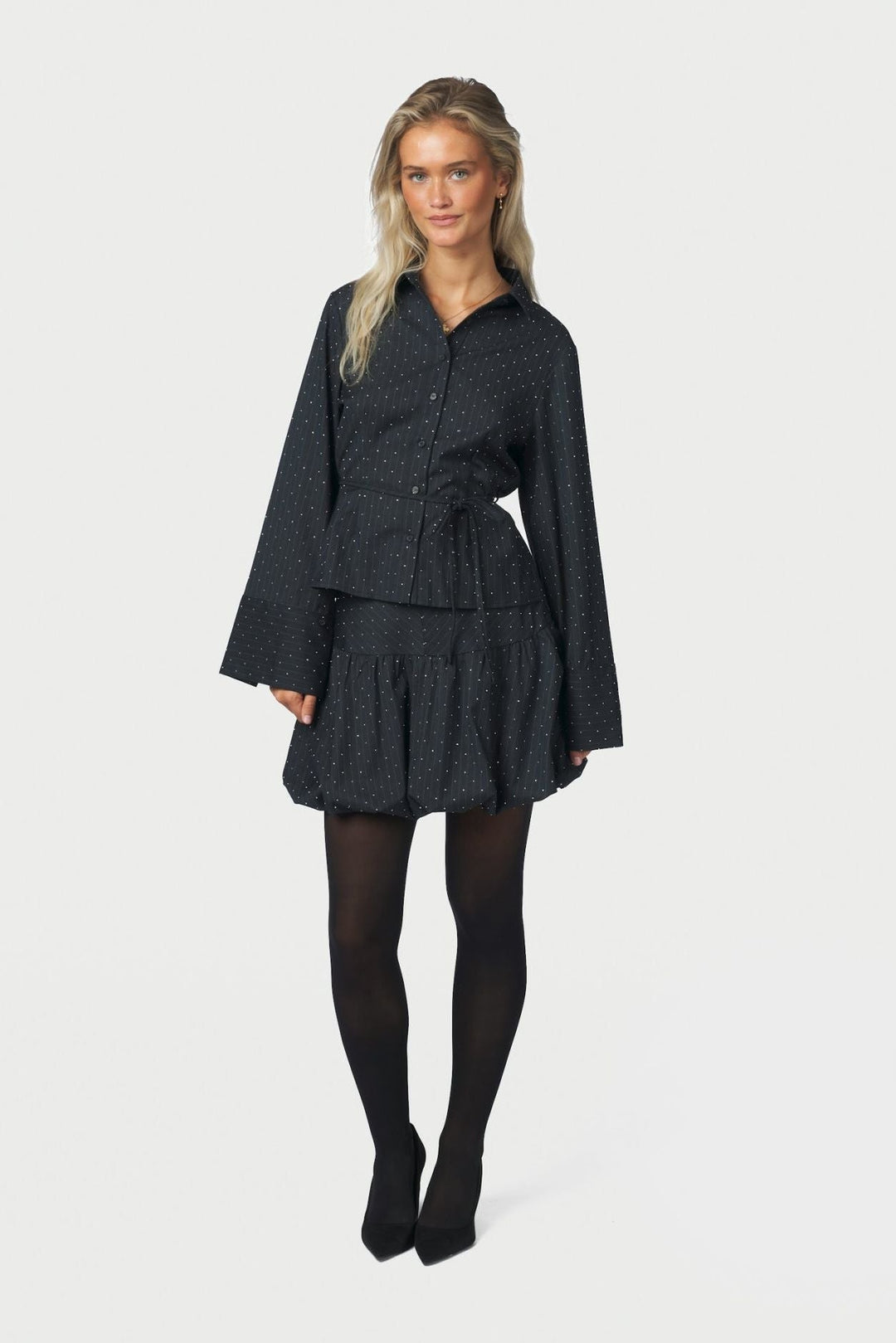 Neo Noir - Jovanna Bedaz Pinstripe Skirt 171212 - 132 - Antracit