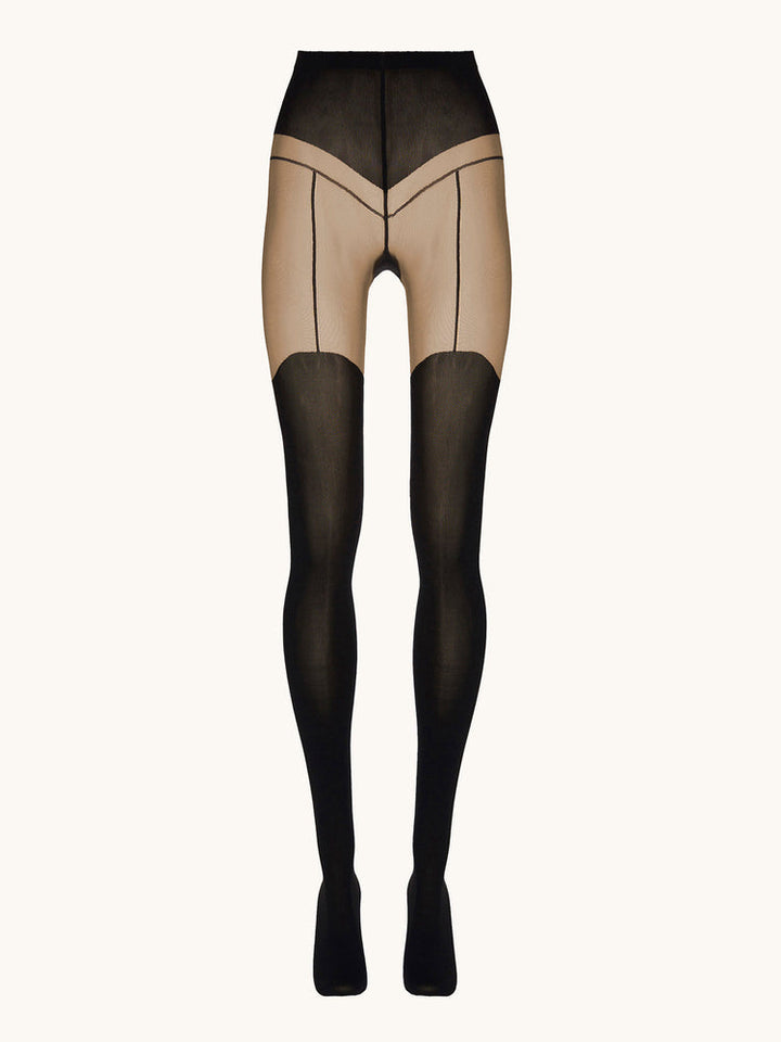 Wolford - Garter Belt Tights17630 - 9180 Black/black