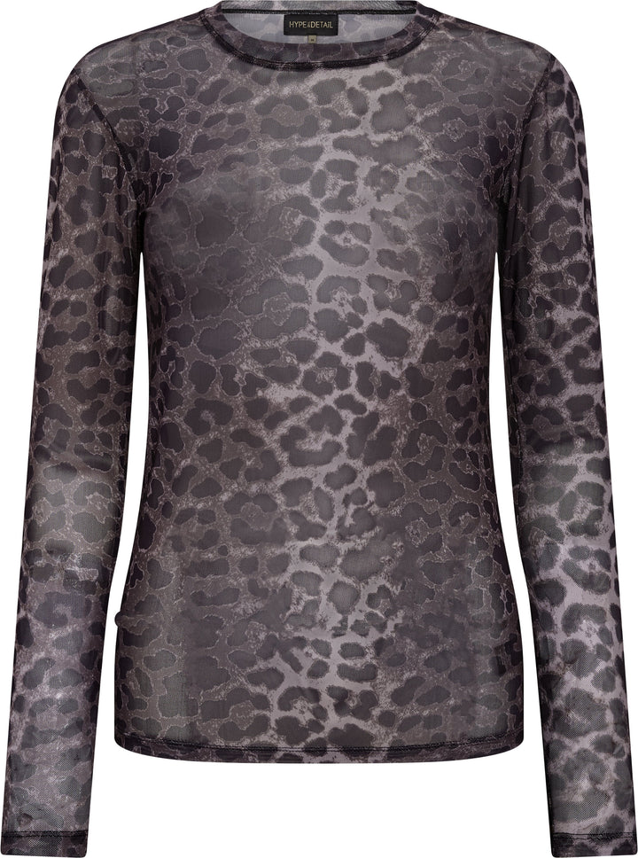 Hype The Detail - Blouse W/Print 320-1400 - 9512 - Grå