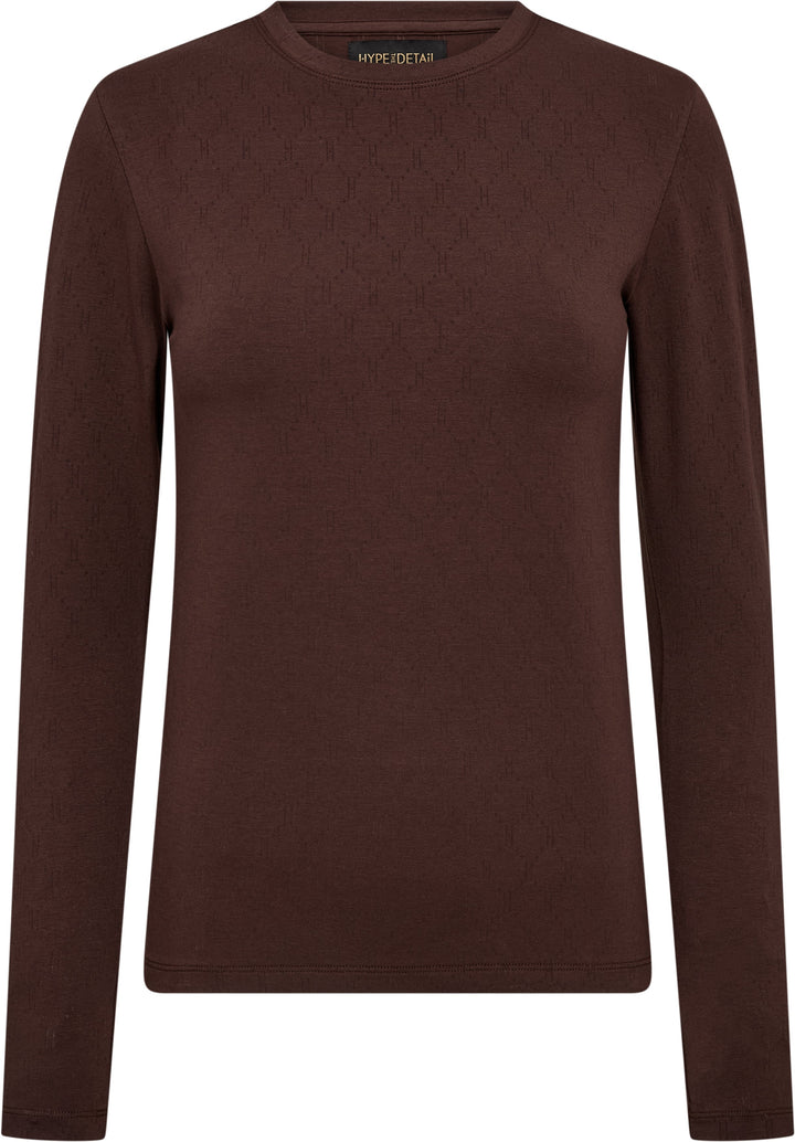 Hype The Detail - Tee L/S H-Logo 600-14 - 89 - Brun