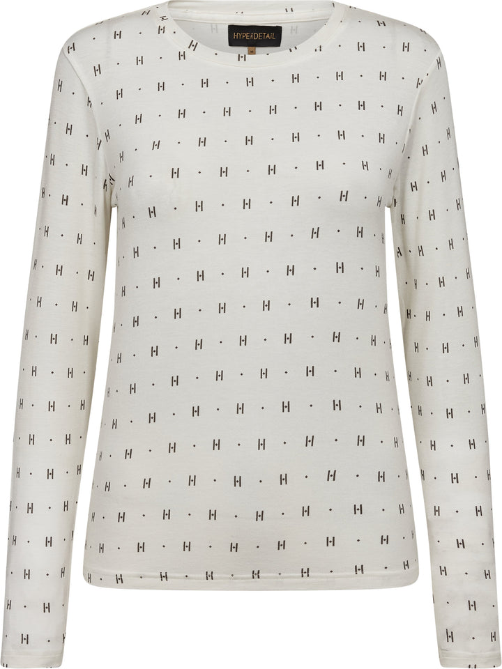 Hype The Detail - Htd Tee L/S Cashmere-Blend 650-14 - 1 - Hvid