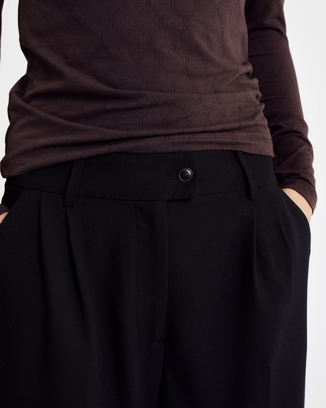Hype The Detail - Tee L/S H-Logo 600-14 - 89 - Brun