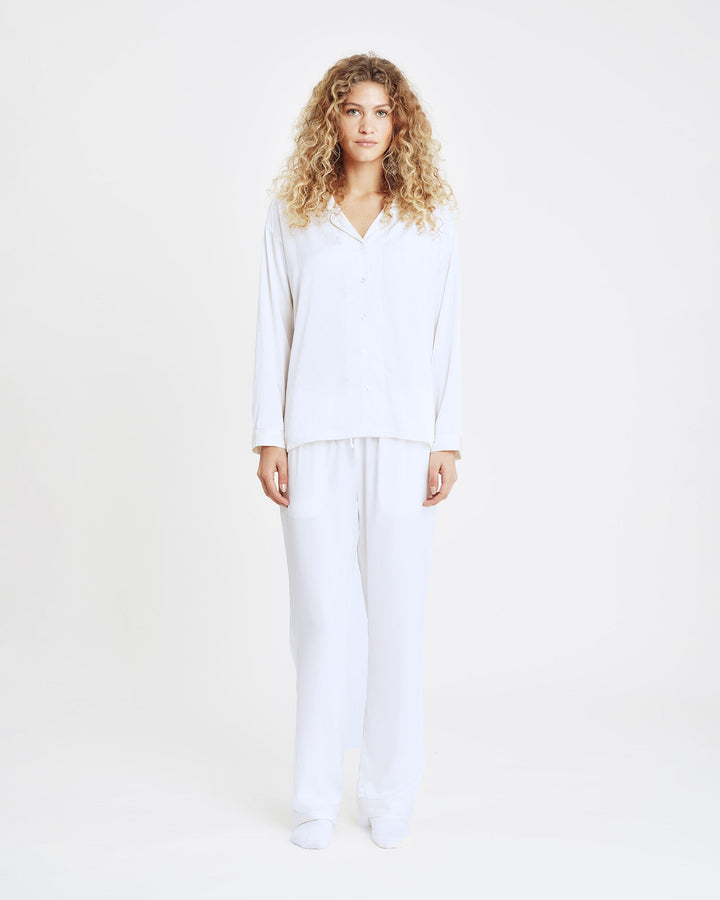 Hype The Detail - Satin Pyjamas 800-43 - 80 - Ivory