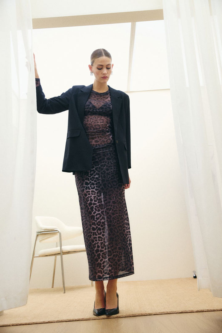 Hype The Detail - Skirt W/Print 320-97 - 9512 - Grå