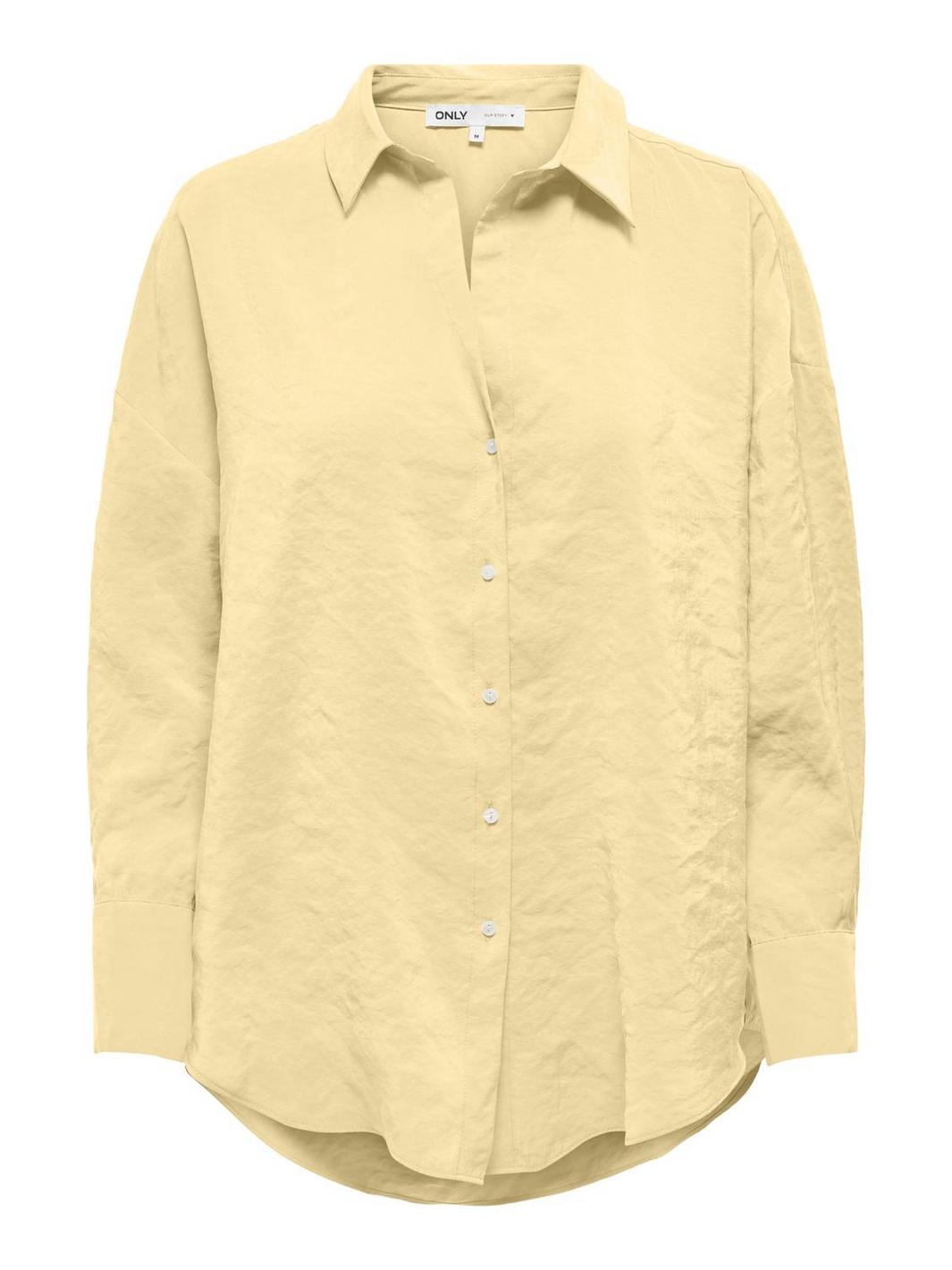 Only - Onlzazima L/S Loose Shirt - 4943667 Double Cream