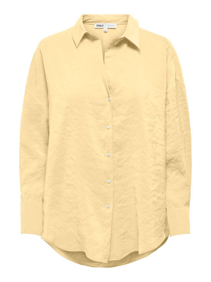 Only - Onlzazima L/S Loose Shirt - 4943667 Double Cream