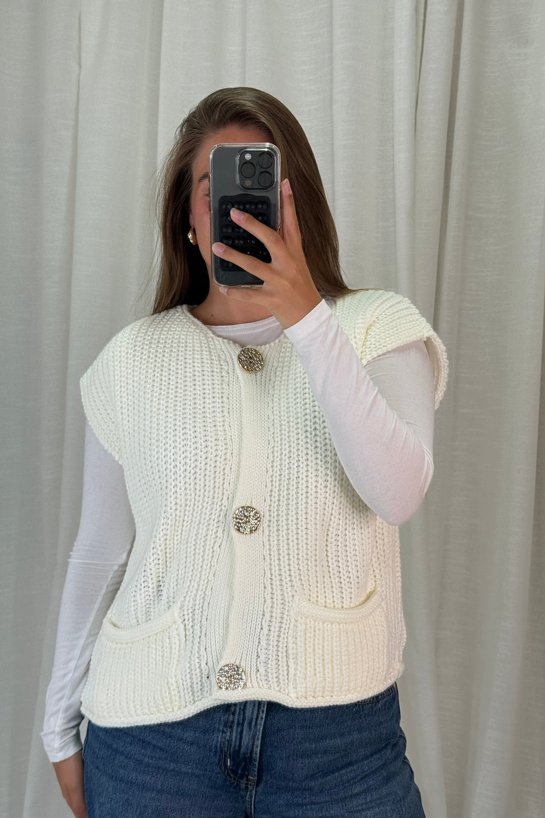 A-bee - Marya Vest - White