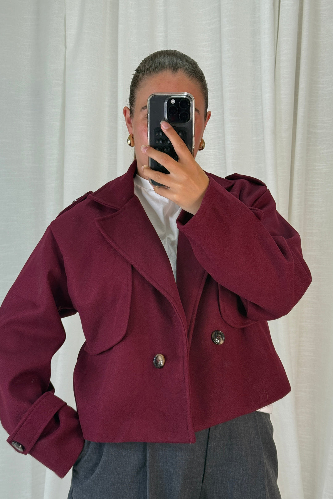 A-bee - Naomi Jacket - Burgundy