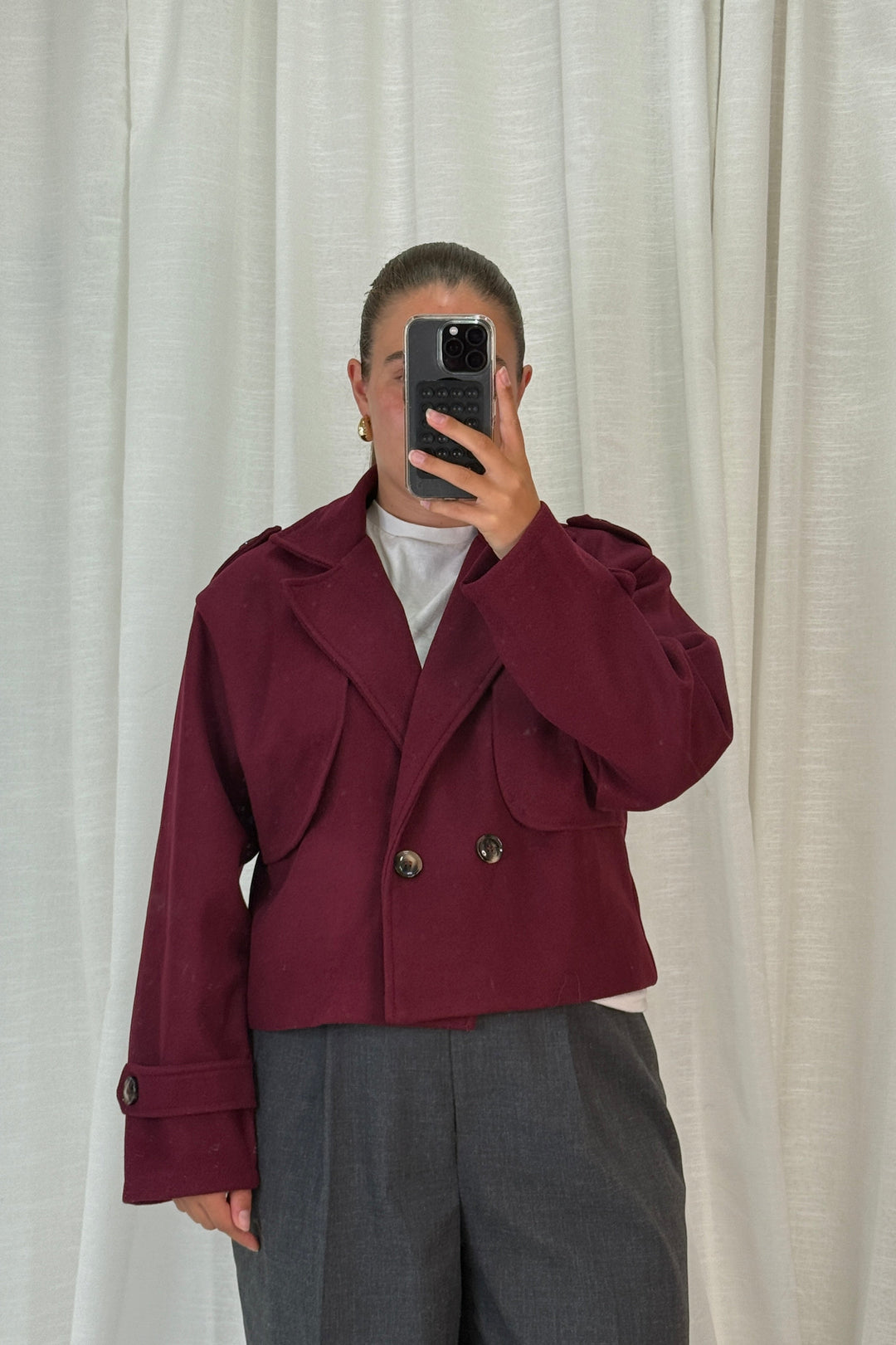 A-bee - Naomi Jacket - Burgundy