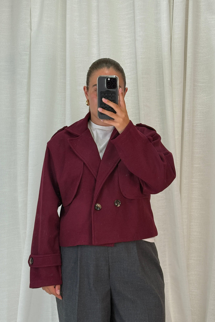 A-bee - Naomi Jacket - Burgundy