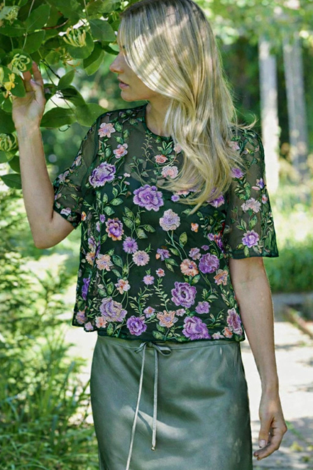 A-View - Fuschia Blouse AV4881 - 858 - Dark Green