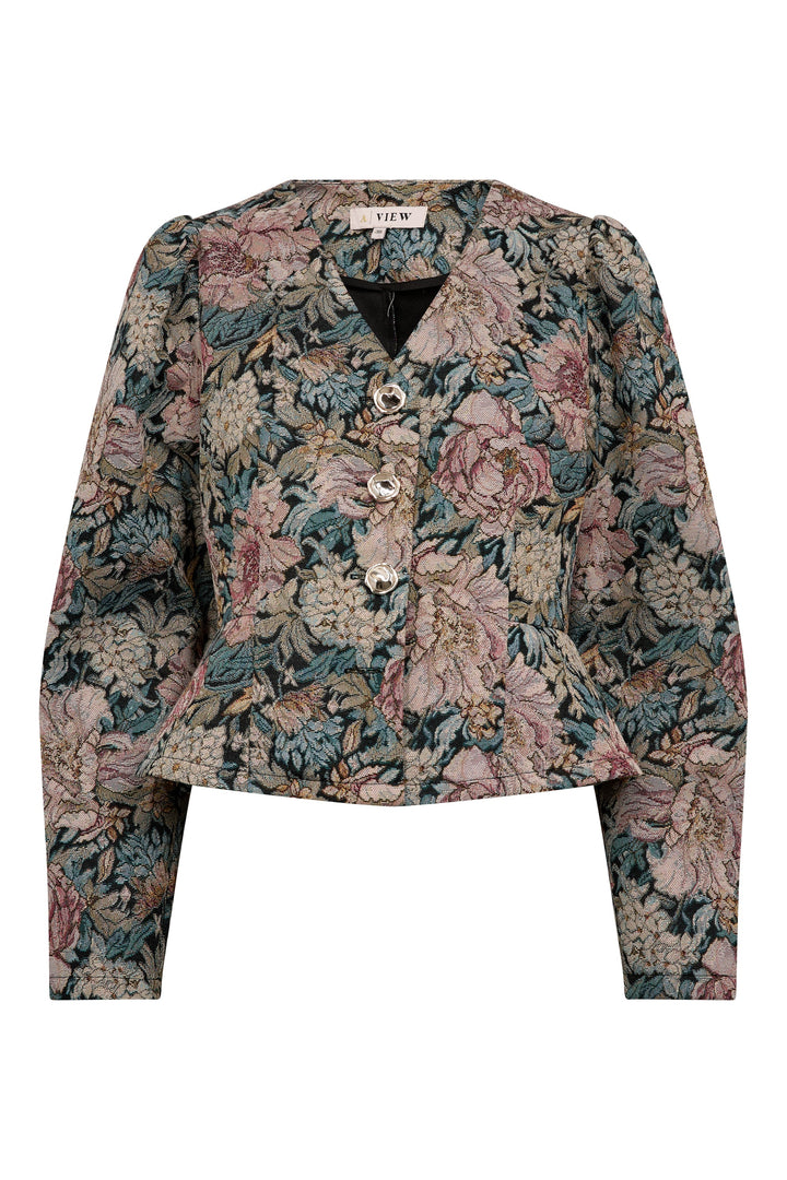 A-View - Brocade Jacket AV9406 - 311 - Sand/Black