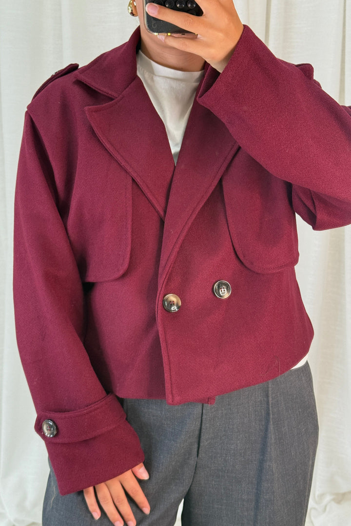 A-bee - Naomi Jacket - Burgundy