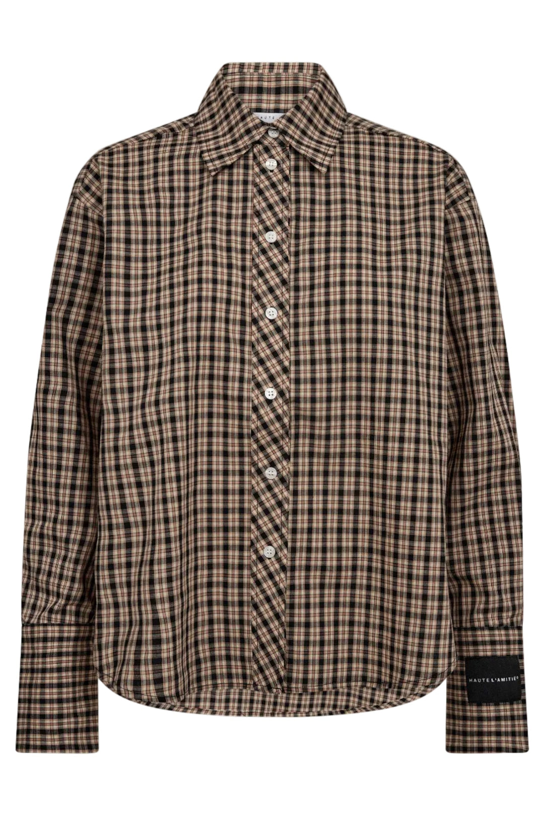 Haute L'Amitié - Maxi Logo Check Shirt HL10813 - Dessert