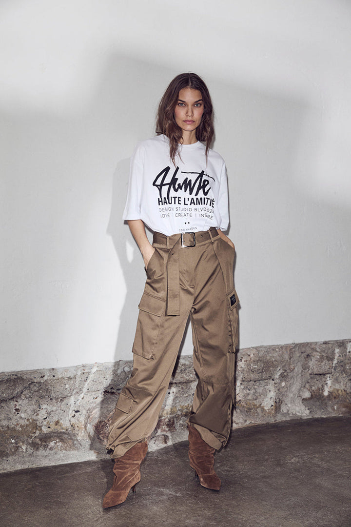 Haute L'Amitié - Studio Loose Tag Tee HL10758 - White