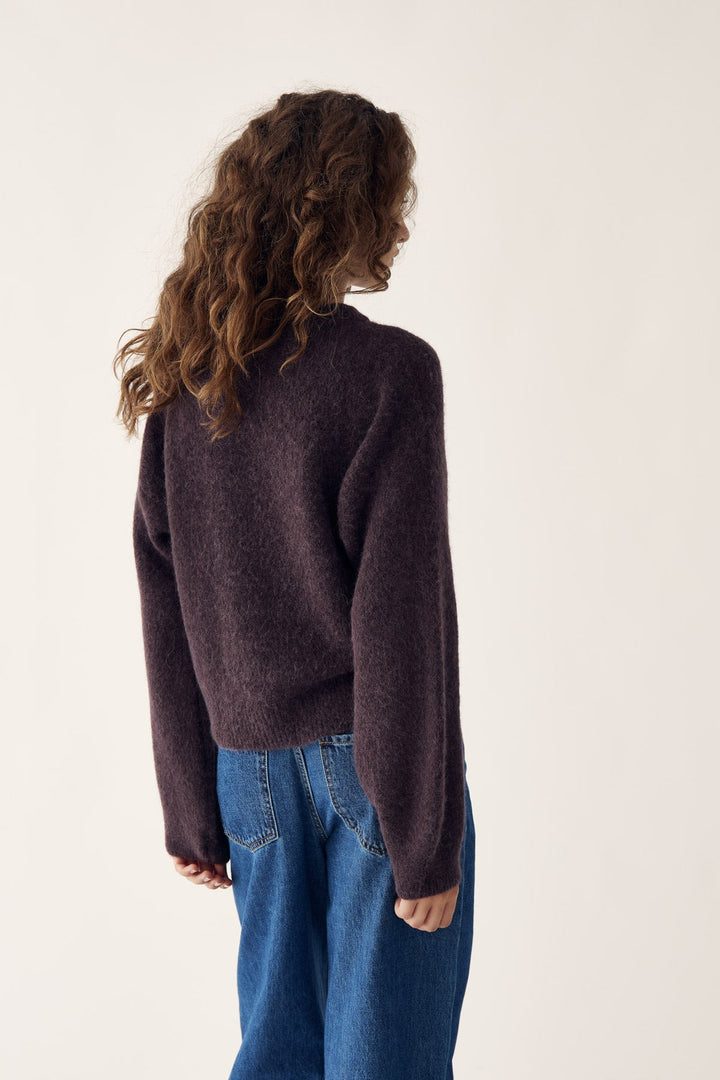 Noella - Kae Knit Cardigan 12940084 - 674 - Chocolate