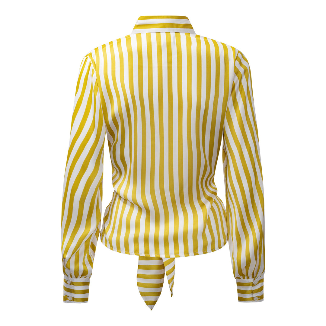 Karmamia - Lee Shirt 2345 - Yellow Stripe