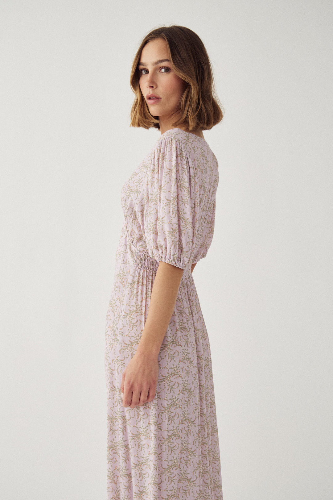 Noella - N-Lilith Ss Maxi Dress 15630001 - 1451 - Dolley Pink Print