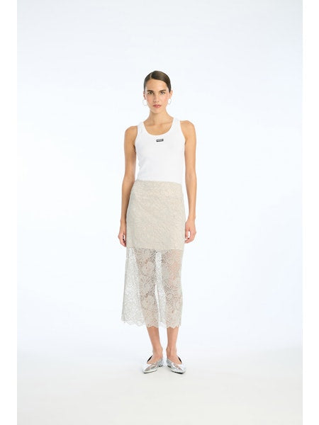 Rotate - Ruffle Hem Tank Top 115281400 - 400 Bright White