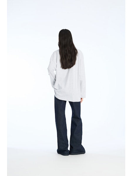 Rotate - Jersey Ls T-shirt 1153281473 - 1473 Light Grey Melange