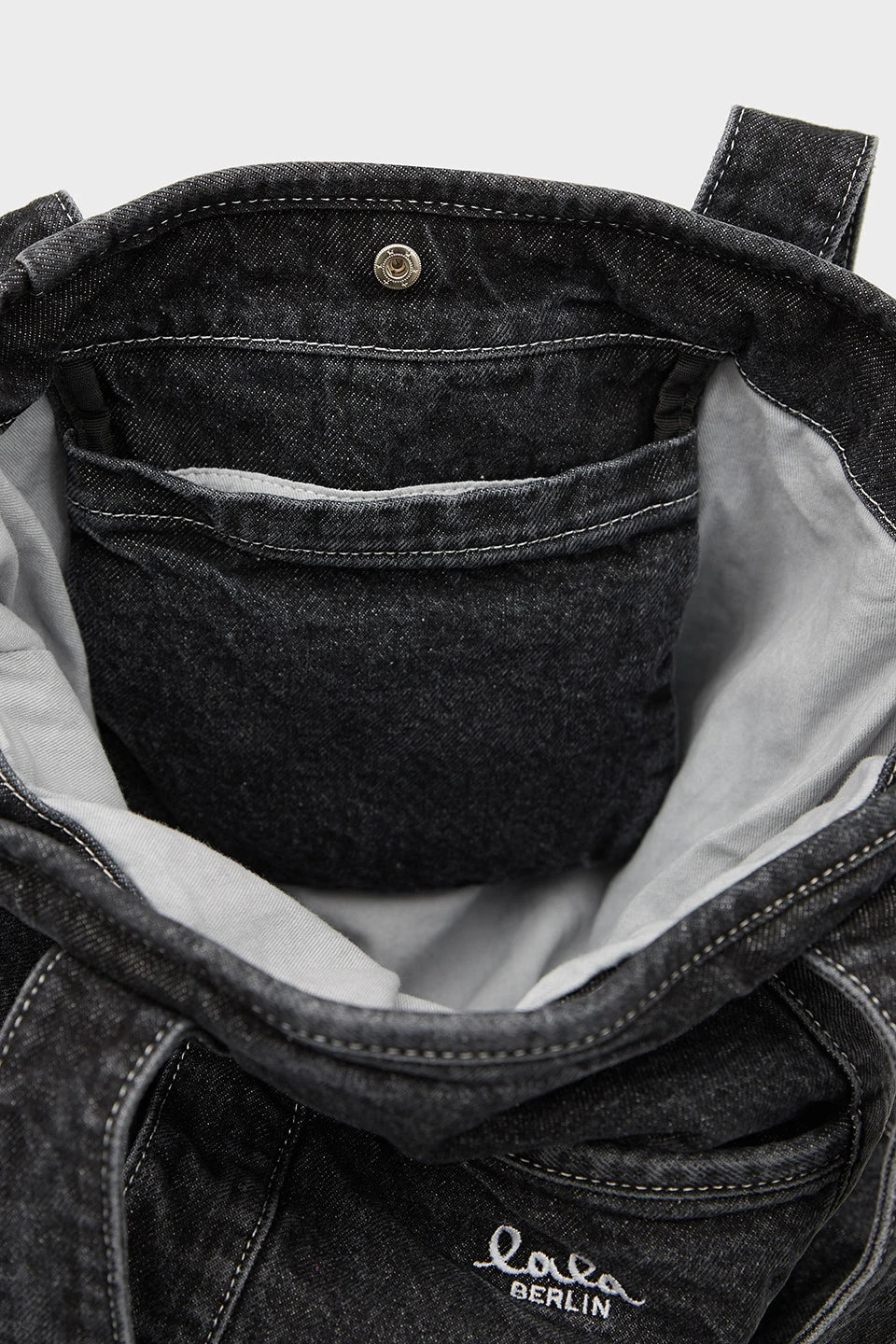 Lala Berlin - East West Tote Merge 10016931 - Washed Black