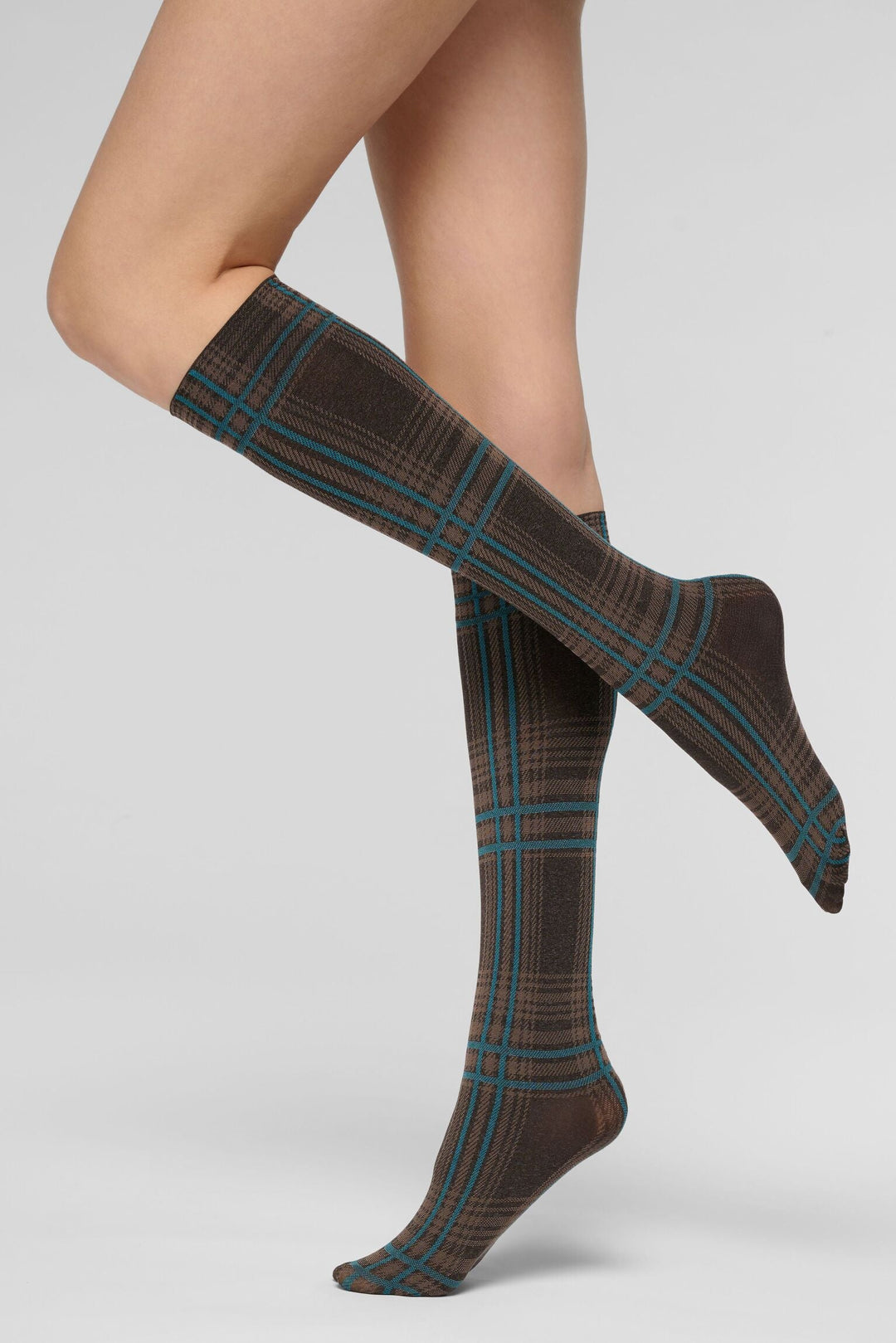 Oroblu - Oroblu Scottish Flair Knee-Highs 60 Knee High Vobc68621 - Brown 4