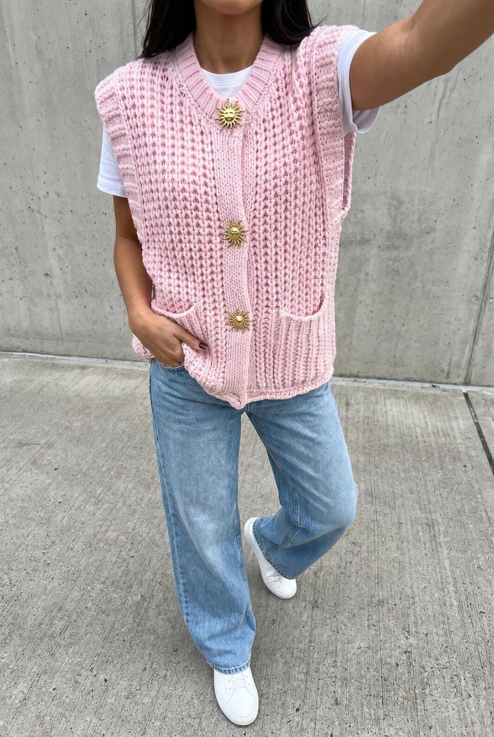 A-bee - Alma Vest - Pink Veste 