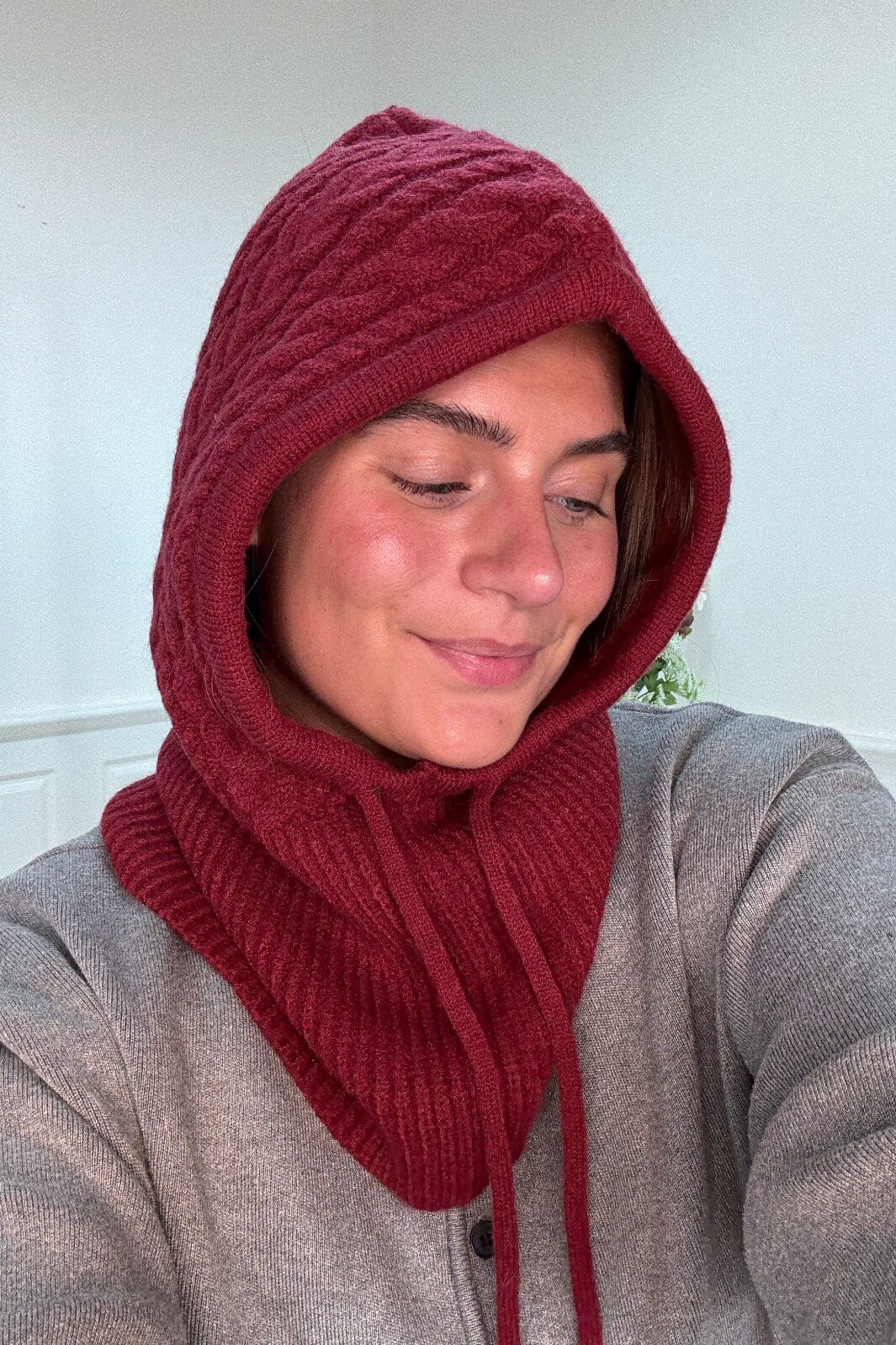A-bee - Amanda Balaclava - Dark Red Elefanthuer 