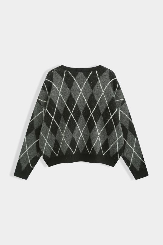 A-Bee - Amara Knit - Black Strikbluser 