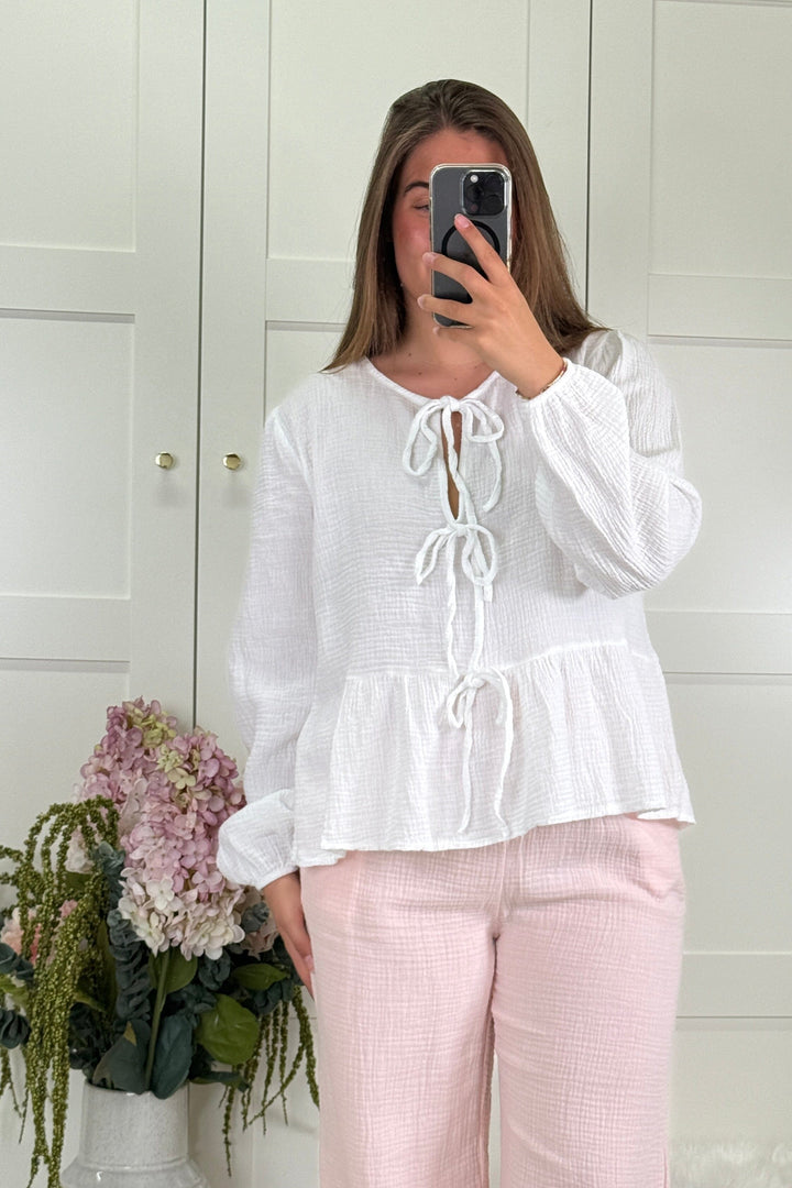 A-bee - Annabelle Skjorte - White Skjorter 