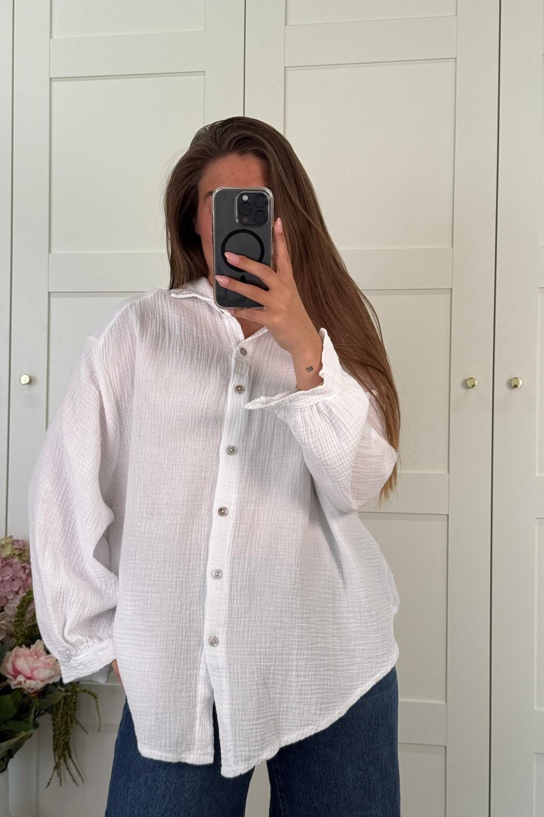 A-bee - Asta Shirt Skjorte - White Skjorter 