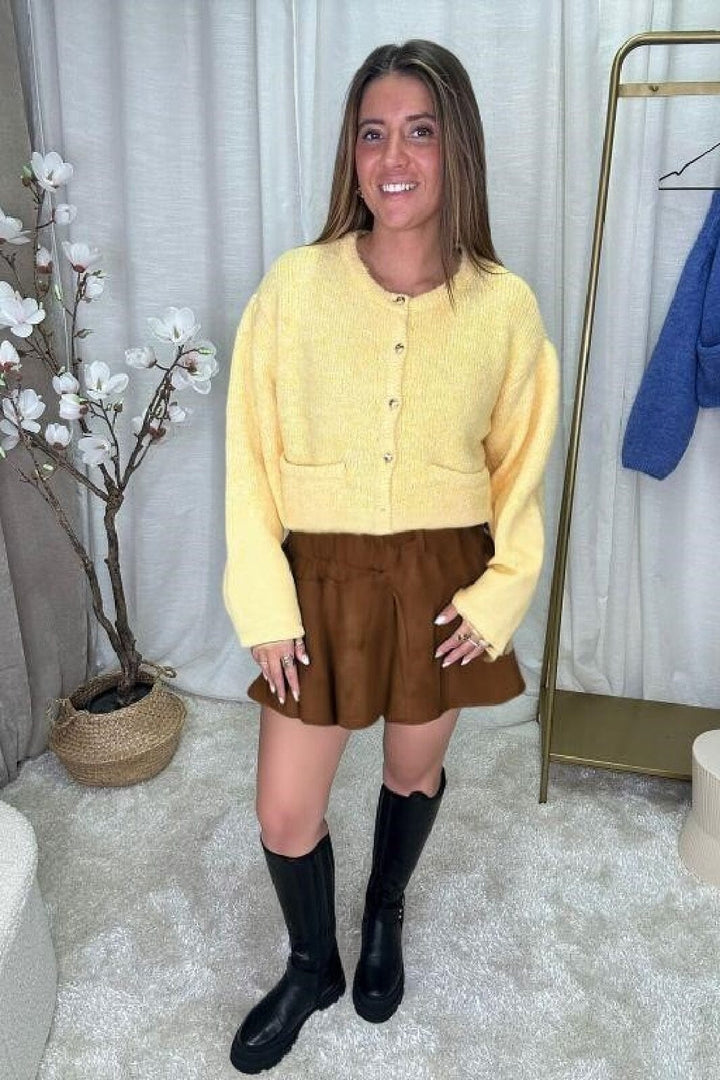 A-bee - Astrid Skirt A - Dark Brown