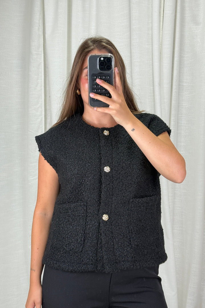 A-bee - Aurora Vest - Black Veste 