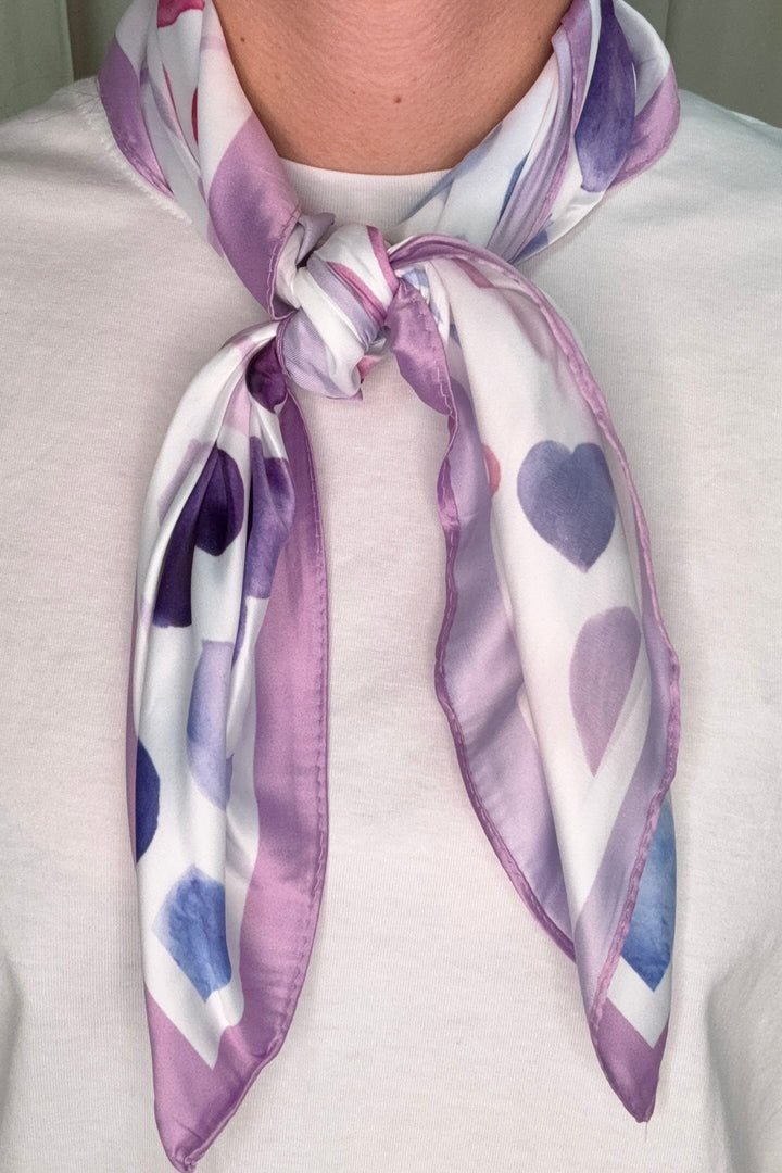 A-bee - Bella Scarf - Purple Tørklæder 